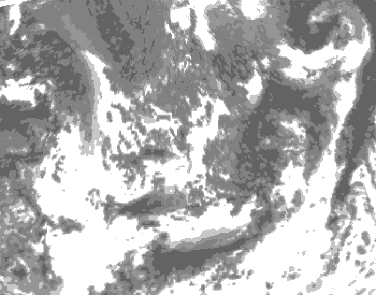 GDPS total cloud 084 hour forecast chart for Canada based on 2026/09/13 0000Z data