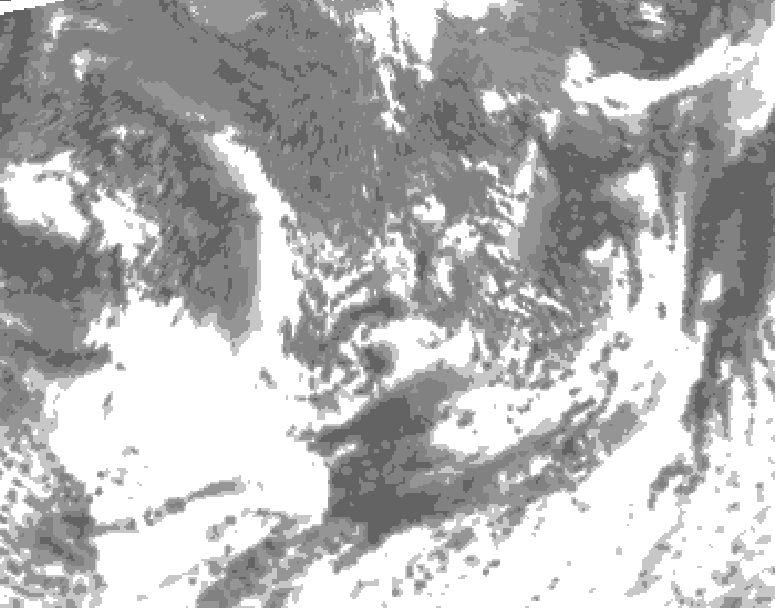 GDPS total cloud 096 hour forecast chart for Canada based on 2026/09/13 0000Z data