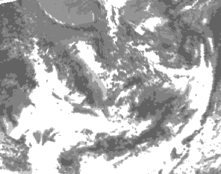 GDPS total cloud 114 hour forecast chart for Canada based on 2026/09/13 0000Z data