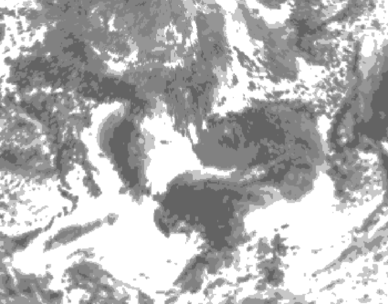 GDPS total cloud 222 hour forecast chart for Canada based on 2026/09/13 0000Z data