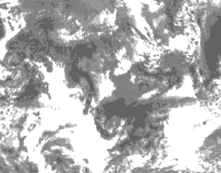 GDPS total cloud 234 hour forecast chart for Canada based on 2026/09/13 0000Z data