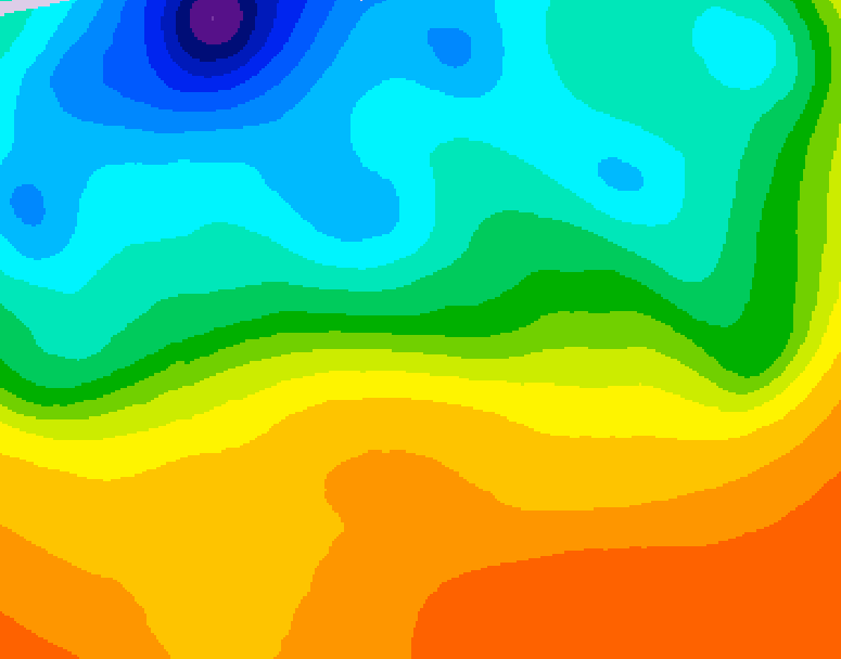 GDPS 500 millibar geopotential height 192 hour forecast chart for Canada based on 2026/09/14 0000Z data
