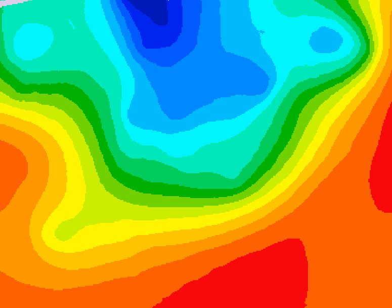 GDPS 500 millibar geopotential height 042 hour forecast chart for Canada based on 2026/09/14 1200Z data