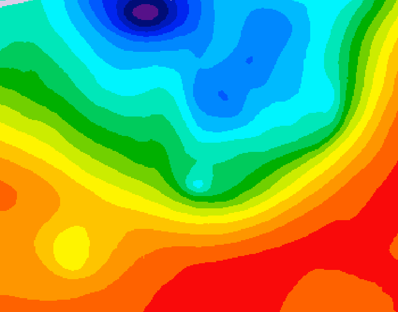 GDPS 500 millibar geopotential height 072 hour forecast chart for Canada based on 2026/09/14 1200Z data