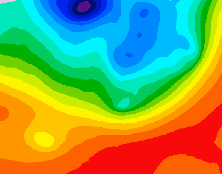 GDPS 500 millibar geopotential height 078 hour forecast chart for Canada based on 2026/09/14 1200Z data