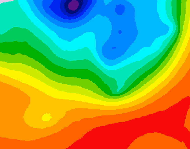 GDPS 500 millibar geopotential height 084 hour forecast chart for Canada based on 2026/09/14 1200Z data