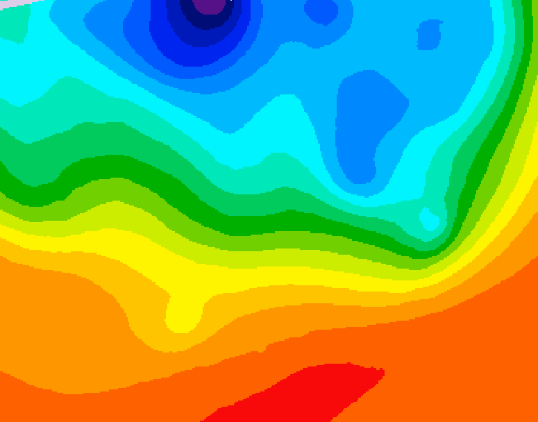 GDPS 500 millibar geopotential height 102 hour forecast chart for Canada based on 2026/09/14 1200Z data