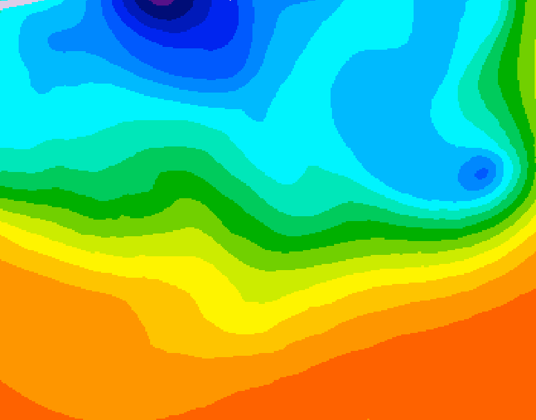 GDPS 500 millibar geopotential height 120 hour forecast chart for Canada based on 2026/09/14 1200Z data