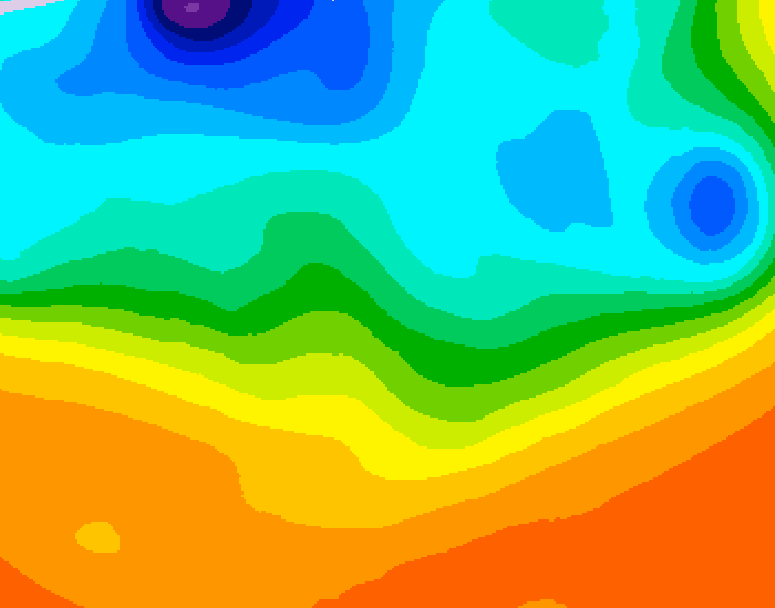 GDPS 500 millibar geopotential height 132 hour forecast chart for Canada based on 2026/09/14 1200Z data