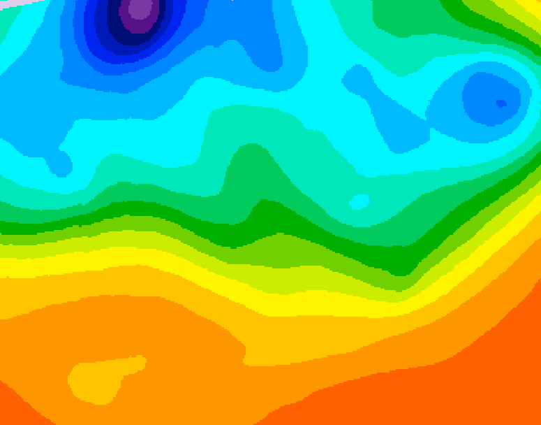 GDPS 500 millibar geopotential height 150 hour forecast chart for Canada based on 2026/09/14 1200Z data