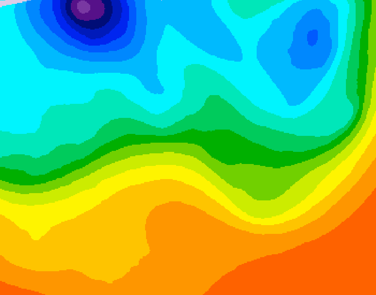 GDPS 500 millibar geopotential height 180 hour forecast chart for Canada based on 2026/09/14 1200Z data