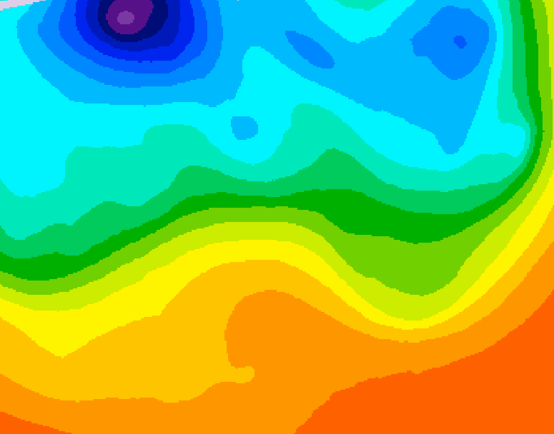 GDPS 500 millibar geopotential height 186 hour forecast chart for Canada based on 2026/09/14 1200Z data