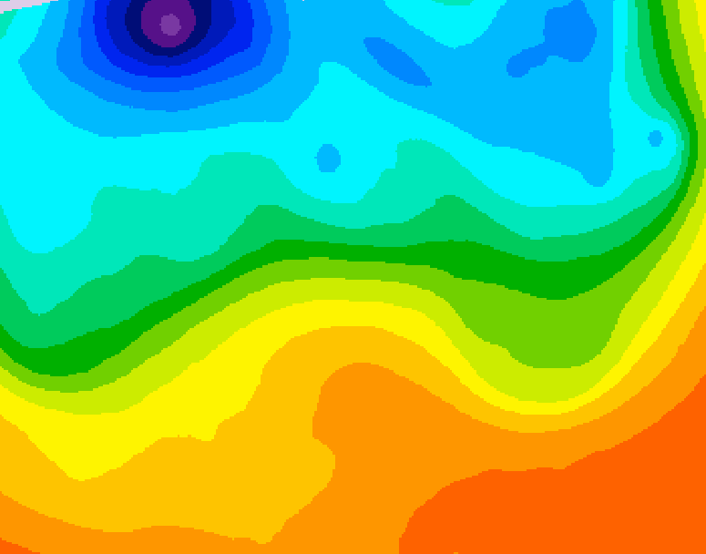 GDPS 500 millibar geopotential height 192 hour forecast chart for Canada based on 2026/09/14 1200Z data