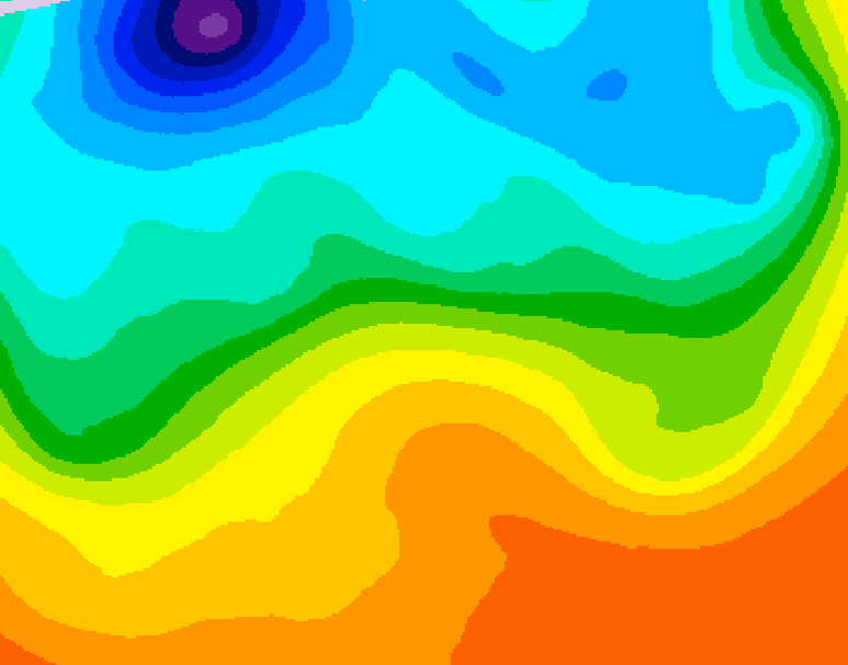 GDPS 500 millibar geopotential height 198 hour forecast chart for Canada based on 2026/09/14 1200Z data