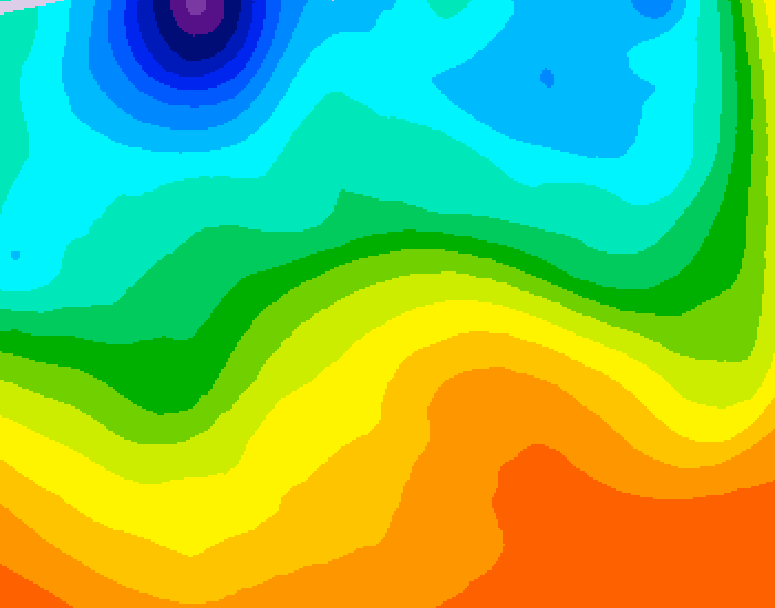 GDPS 500 millibar geopotential height 222 hour forecast chart for Canada based on 2026/09/14 1200Z data