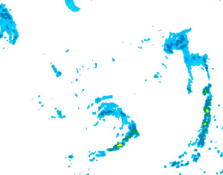 GDPS precipitation 018 hour forecast chart for Canada based on 2026/09/14 1200Z data