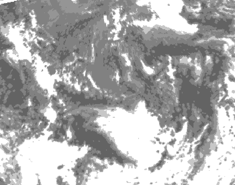 GDPS total cloud 012 hour forecast chart for Canada based on 2026/09/14 0000Z data