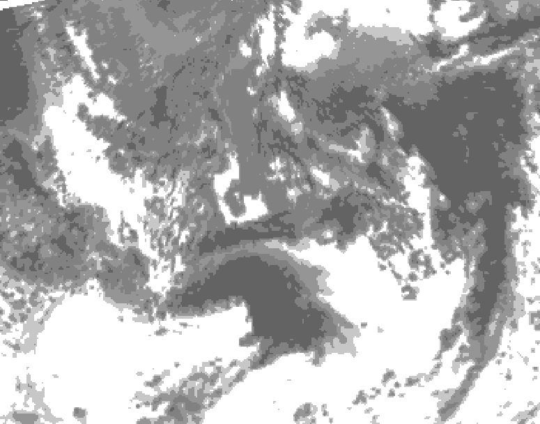 GDPS total cloud 012 hour forecast chart for Canada based on 2026/09/14 1200Z data
