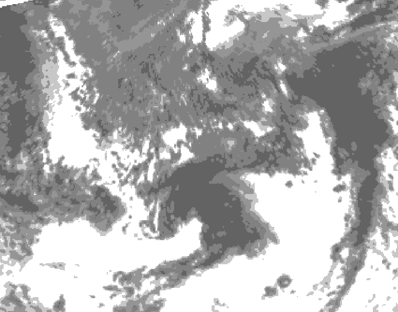 GDPS total cloud 018 hour forecast chart for Canada based on 2026/09/14 1200Z data