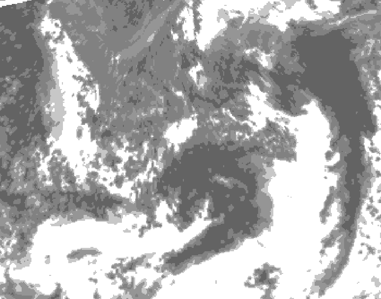 GDPS total cloud 024 hour forecast chart for Canada based on 2026/09/14 1200Z data