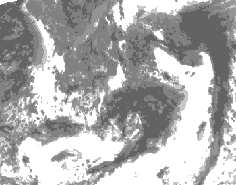 GDPS total cloud 030 hour forecast chart for Canada based on 2026/09/14 1200Z data