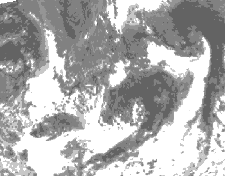 GDPS total cloud 036 hour forecast chart for Canada based on 2026/09/14 1200Z data