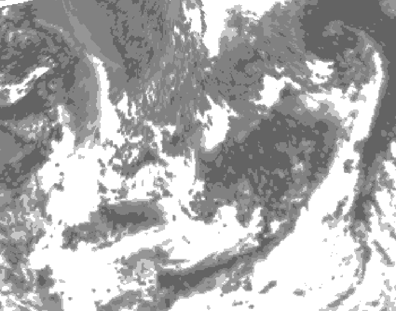 GDPS total cloud 042 hour forecast chart for Canada based on 2026/09/14 1200Z data