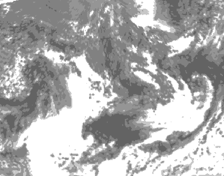 GDPS total cloud 114 hour forecast chart for Canada based on 2026/09/14 1200Z data