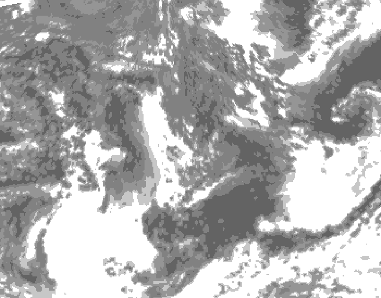 GDPS total cloud 126 hour forecast chart for Canada based on 2026/09/14 1200Z data