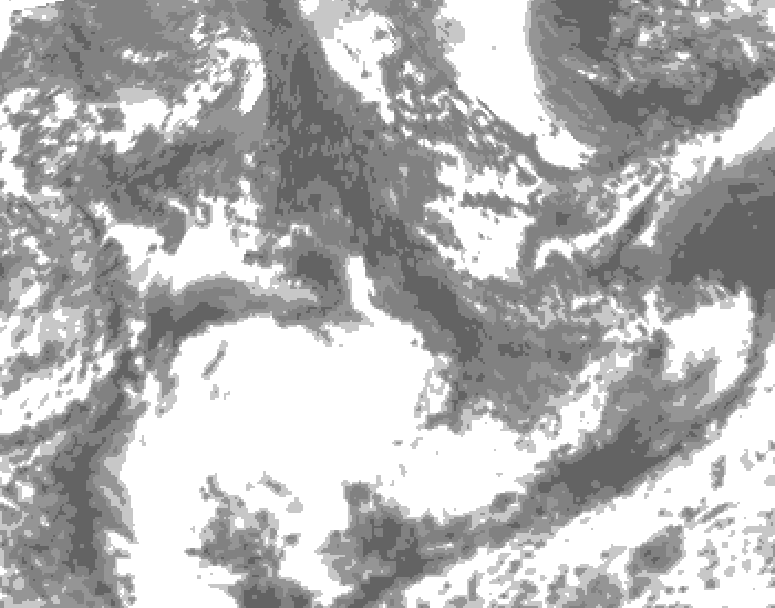 GDPS total cloud 174 hour forecast chart for Canada based on 2026/09/14 1200Z data