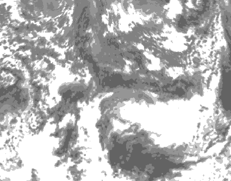 GDPS total cloud 222 hour forecast chart for Canada based on 2026/09/14 1200Z data