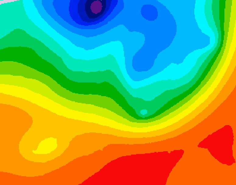 GDPS 500 millibar geopotential height 072 hour forecast chart for Canada based on 2026/09/15 0000Z data