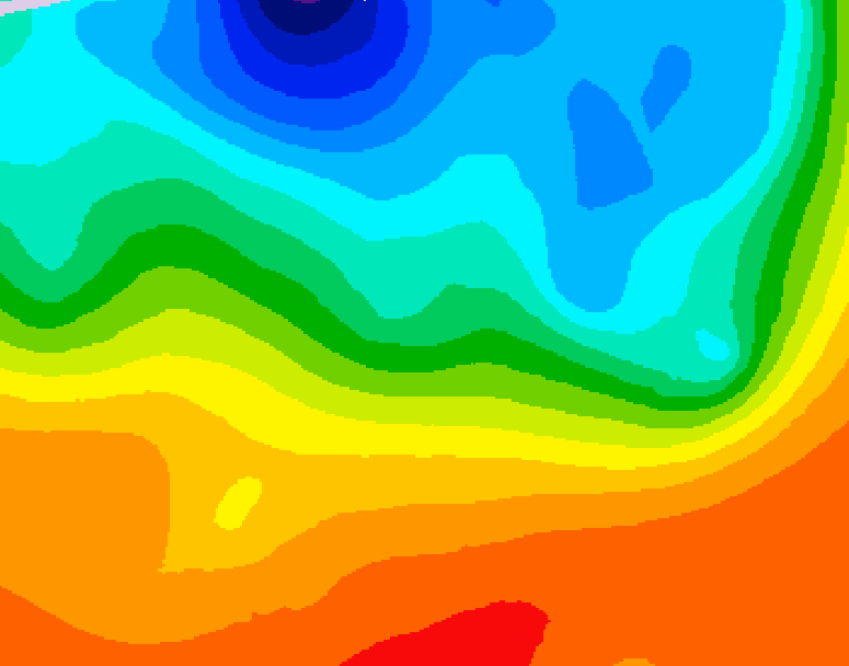 GDPS 500 millibar geopotential height 096 hour forecast chart for Canada based on 2026/09/15 0000Z data