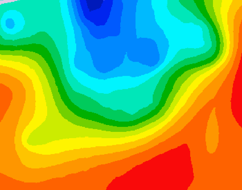 GDPS 500 millibar geopotential height 012 hour forecast chart for Canada based on 2026/09/15 1200Z data