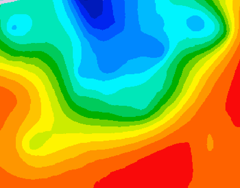 GDPS 500 millibar geopotential height 018 hour forecast chart for Canada based on 2026/09/15 1200Z data