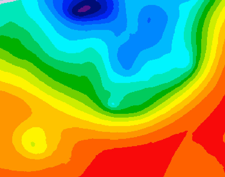 GDPS 500 millibar geopotential height 048 hour forecast chart for Canada based on 2026/09/15 1200Z data