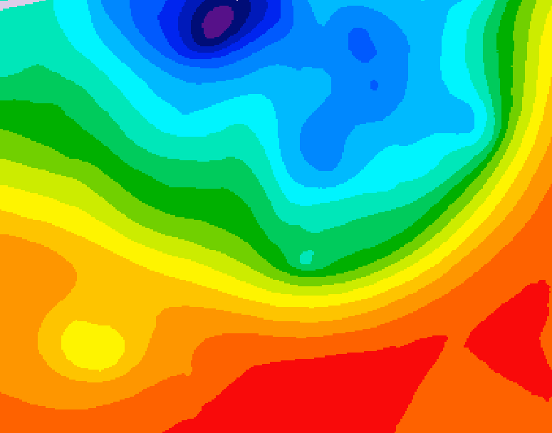 GDPS 500 millibar geopotential height 054 hour forecast chart for Canada based on 2026/09/15 1200Z data