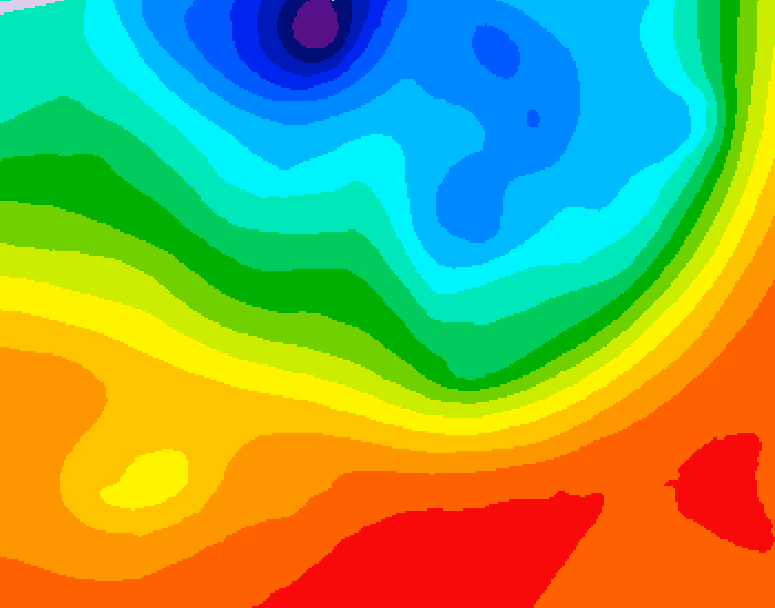 GDPS 500 millibar geopotential height 060 hour forecast chart for Canada based on 2026/09/15 1200Z data