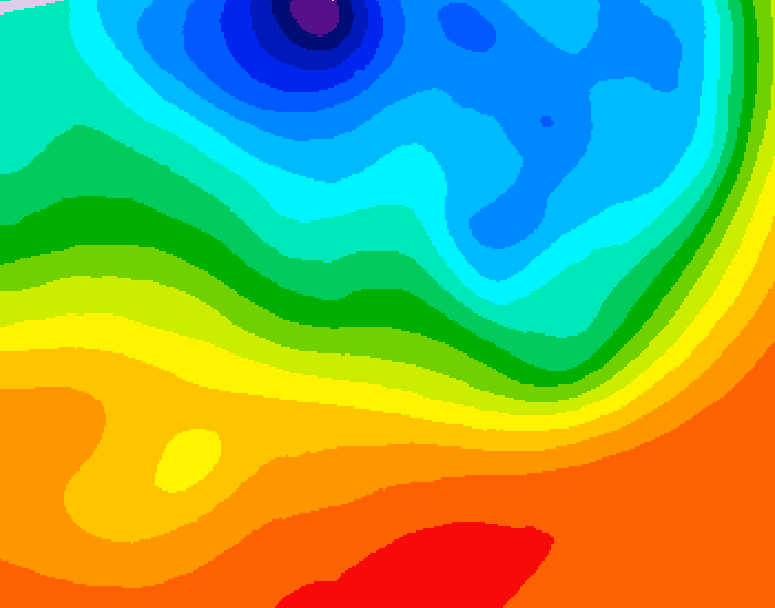 GDPS 500 millibar geopotential height 072 hour forecast chart for Canada based on 2026/09/15 1200Z data