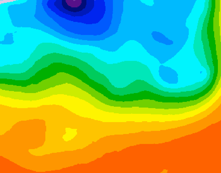 GDPS 500 millibar geopotential height 096 hour forecast chart for Canada based on 2026/09/15 1200Z data
