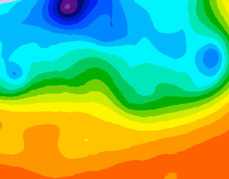 GDPS 500 millibar geopotential height 114 hour forecast chart for Canada based on 2026/09/15 1200Z data