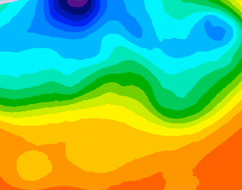 GDPS 500 millibar geopotential height 138 hour forecast chart for Canada based on 2026/09/15 1200Z data