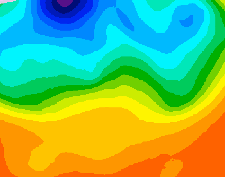 GDPS 500 millibar geopotential height 150 hour forecast chart for Canada based on 2026/09/15 1200Z data