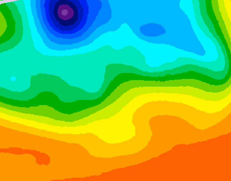GDPS 500 millibar geopotential height 186 hour forecast chart for Canada based on 2026/09/15 1200Z data