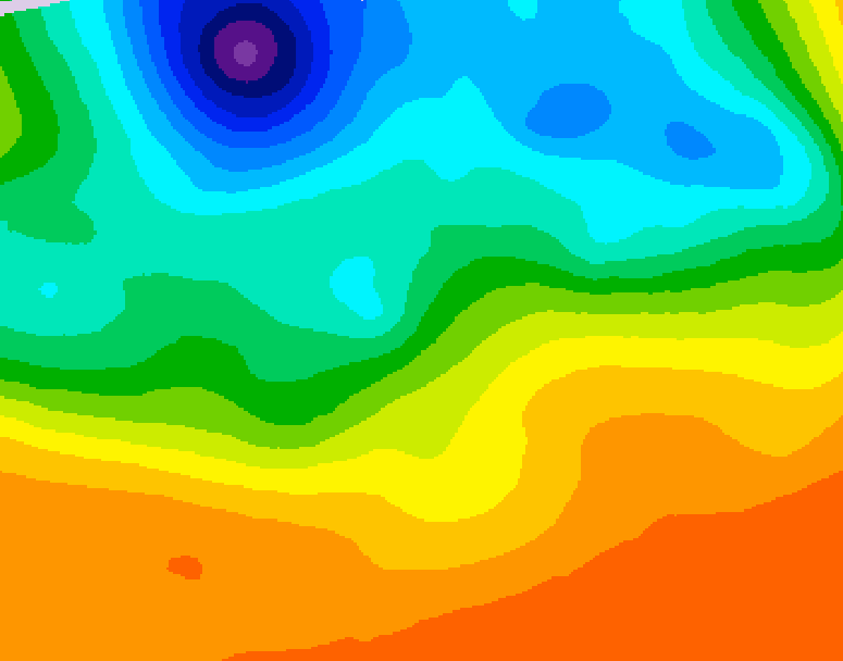 GDPS 500 millibar geopotential height 192 hour forecast chart for Canada based on 2026/09/15 1200Z data