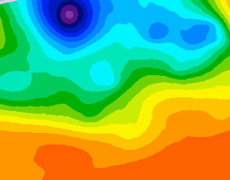GDPS 500 millibar geopotential height 198 hour forecast chart for Canada based on 2026/09/15 1200Z data