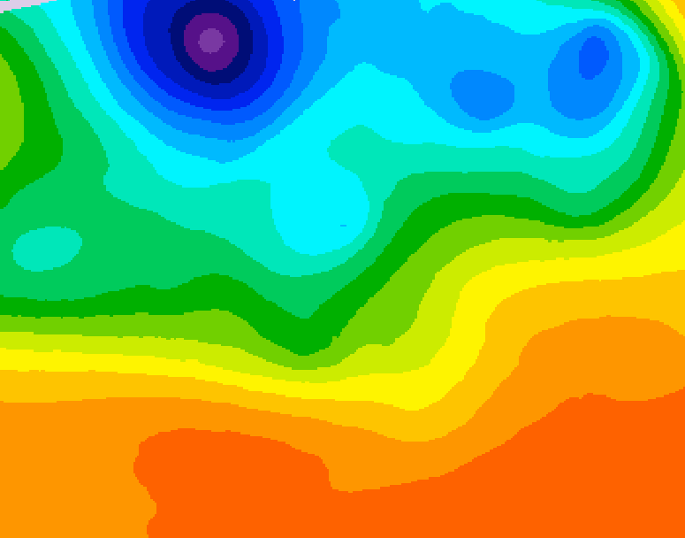 GDPS 500 millibar geopotential height 204 hour forecast chart for Canada based on 2026/09/15 1200Z data