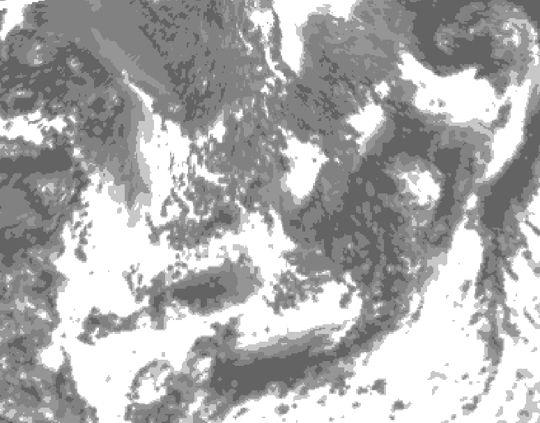 GDPS total cloud 036 hour forecast chart for Canada based on 2026/09/15 0000Z data