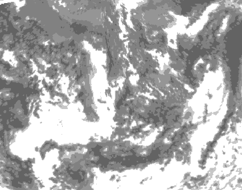 GDPS total cloud 060 hour forecast chart for Canada based on 2026/09/15 0000Z data