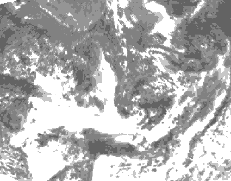 GDPS total cloud 072 hour forecast chart for Canada based on 2026/09/15 0000Z data